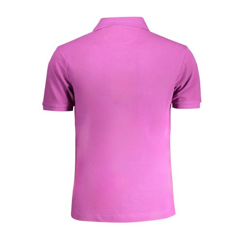 LA MARTINA PURPLE MEN'S SHORT SLEEVED POLO SHIRT slika 2