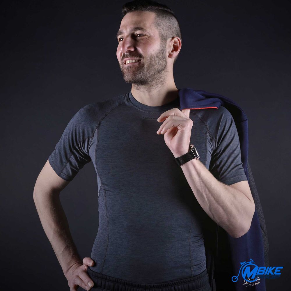 Force Majica kratkih rukava za biciklizam Breeze Grey slika 3