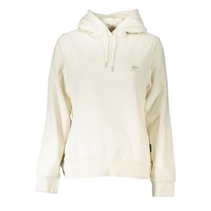 NAPAPIJRI WOMEN'S WHITE SWEATSHIRT WITHOUT ZIP