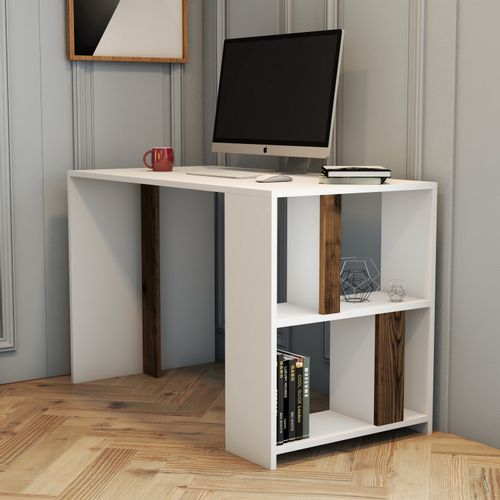 Woody Fashion Studijski stol, Lima - White, Walnut slika 1