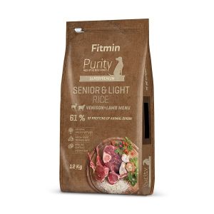 Fitmin Dog Purity Senior & Light Divljač i Jagnjetina sa Pirinčem, hrana za pse 12kg