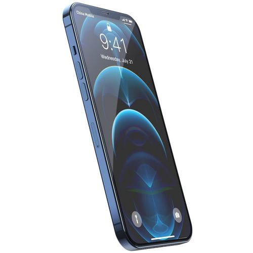 Baseus 2x 0,3 mm kaljeno staklo Anti-blue Light s okvirom iPhone 12 Pro Max slika 6
