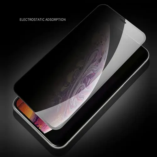 X-ONE Full Cover Extra Strong Privacy kaljeno staklo - za iPhone 15 (puno ljepilo) crno slika 3
