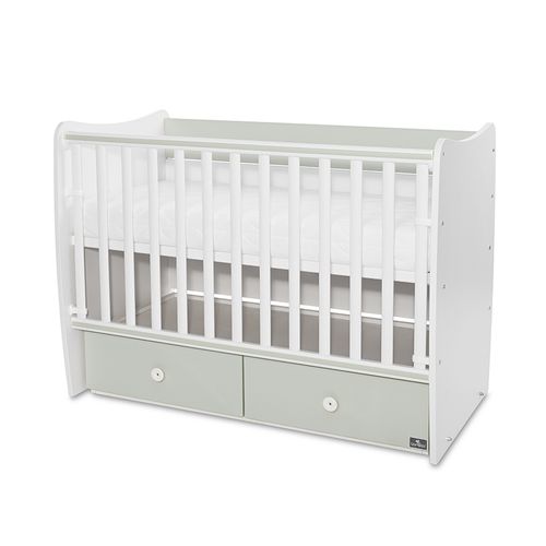 LORELLI MATRIX Modularni krevetić 4in1 s Mehanizmom  White/Milky Green 120x60 cm  slika 3