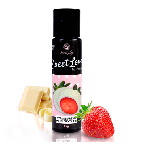 Jestivi lubrikant Secret play Strawberry & white chocolate gel - sweet love slika 1