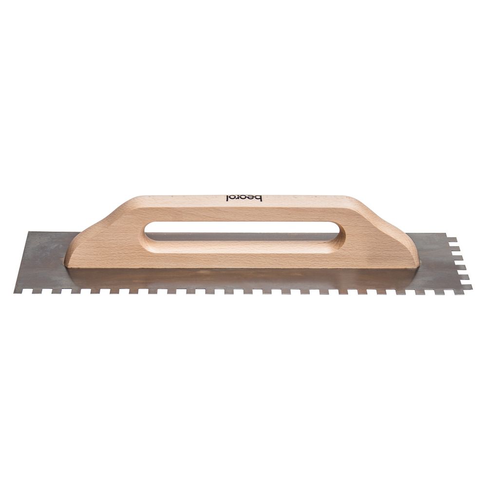 Beorol Gleterica Inox, drvena drška, nazubljena 480x130mm  slika 3