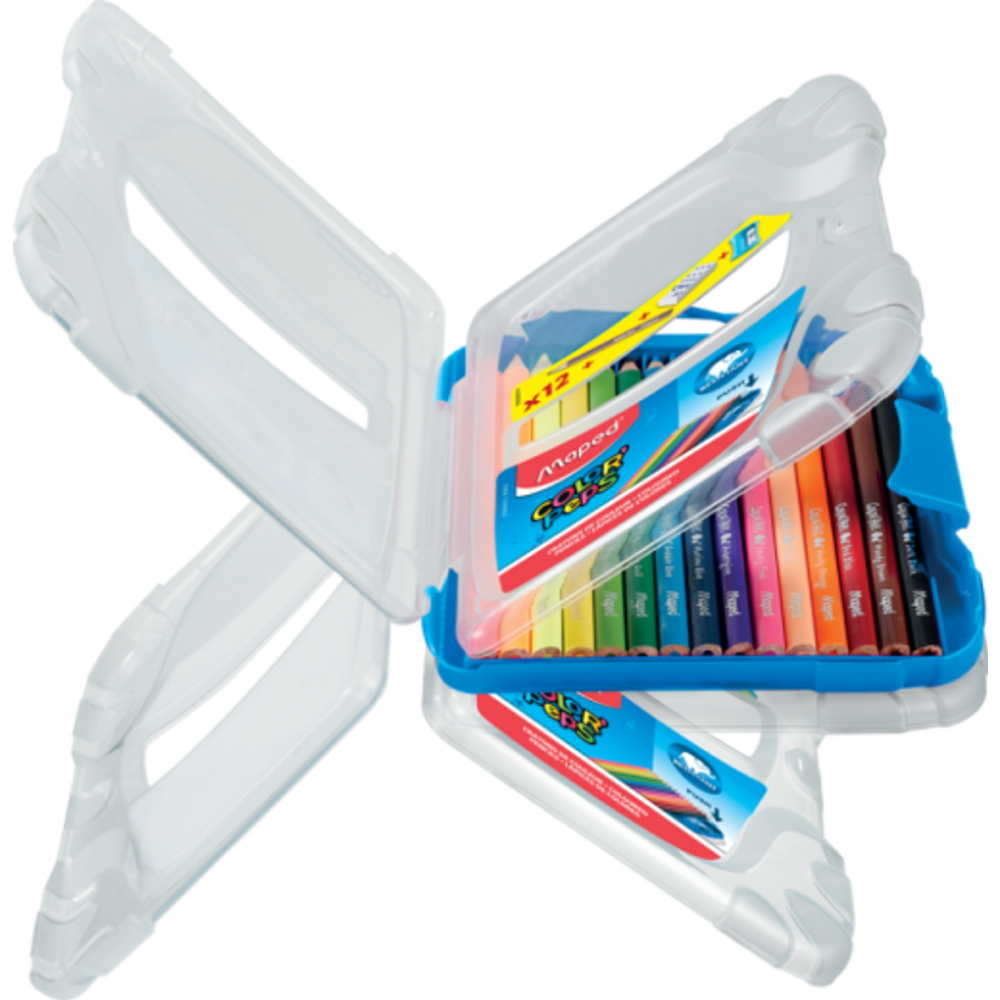 Maped drvene bojice 12/1 PVC box + gumica + šiljalo + grafitna olovka slika 5