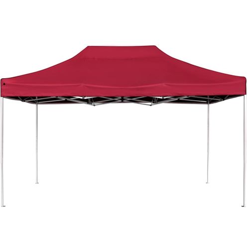 Profesionalni sklopivi šator za zabave 4,5 x 3 m crvena boja vina slika 26