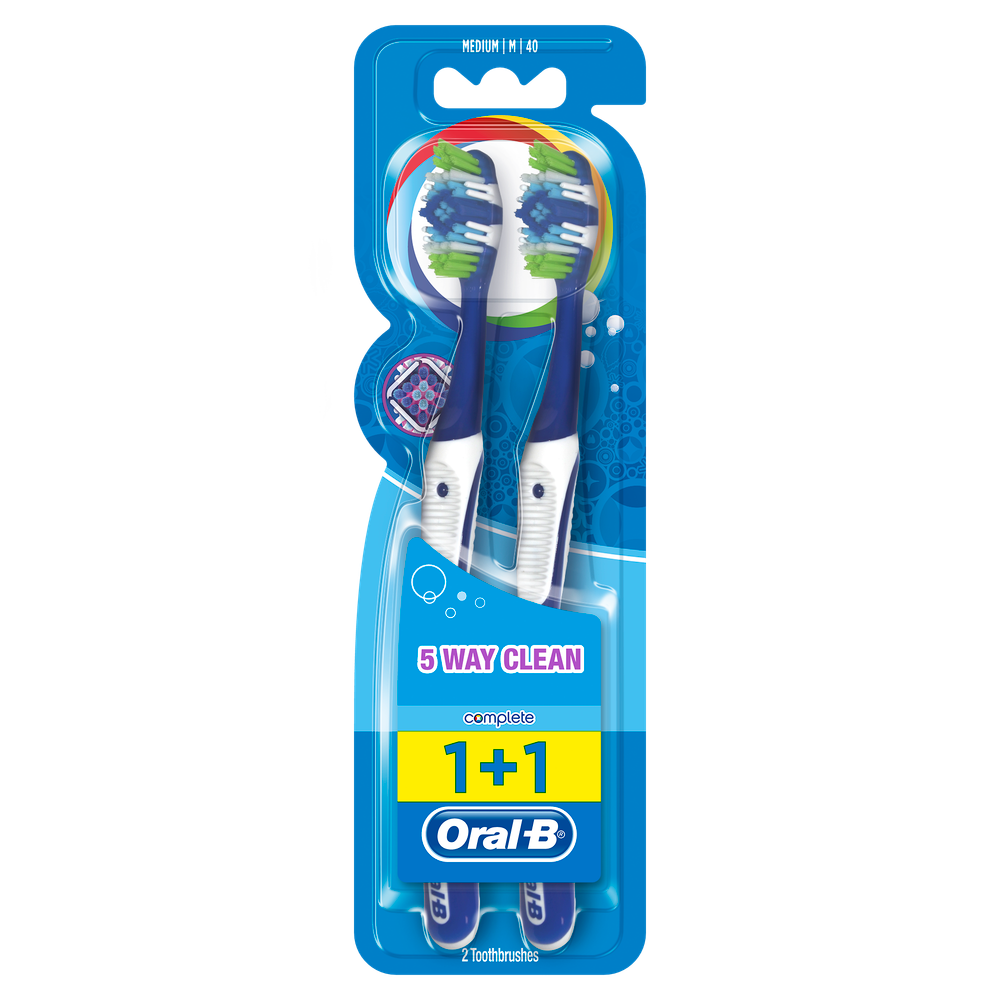 Oral B četkica za zube Complete 4 ways 40 medium 1+1 kom slika 1