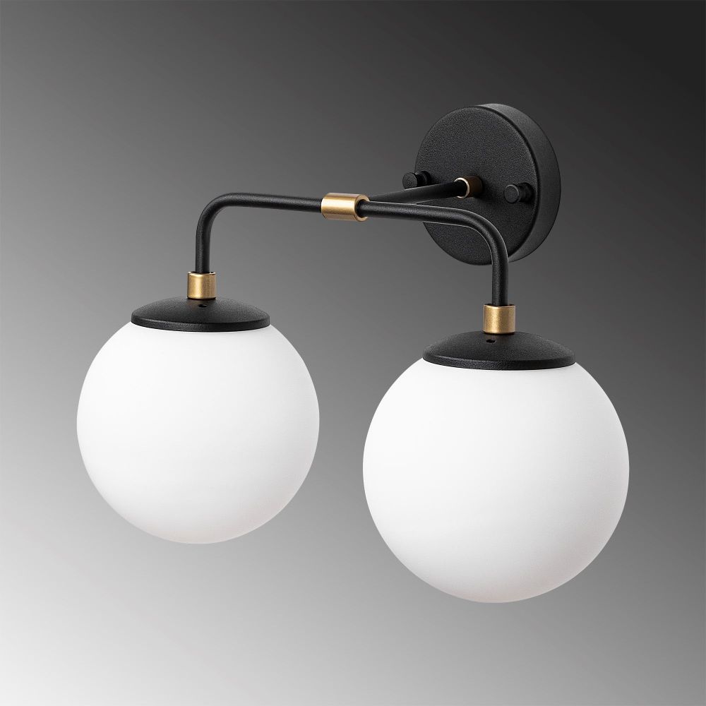 Zidna lampa u antiknom stilu Horn - 12212 Black Cream slika 5