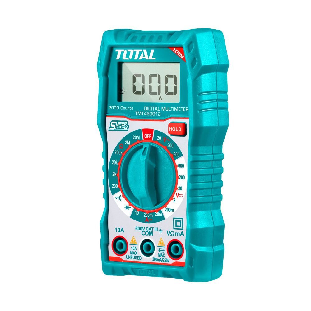 TOTAL Digitalni multimetar 0012 / CATIII600V (TMT460012) slika 1