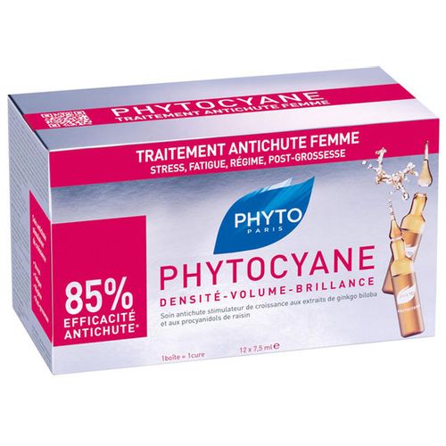 Phyto Phytocyane Ampule Protiv Ispadanja Kose za žene 12x7,5 Ml slika 2