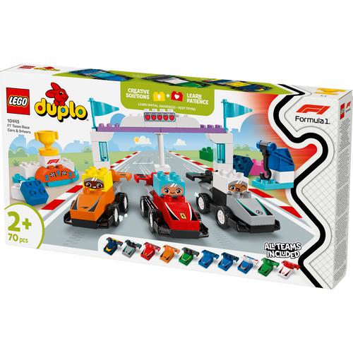 LEGO® DUPLO® 10445 Trkaći automobili i vozači timova za F1® slika 4