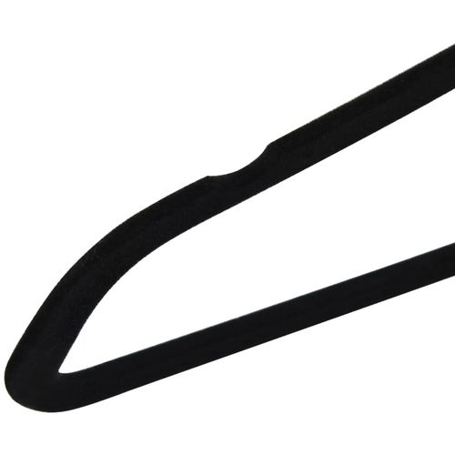 50-dijelni set vješalica za odjeću protuklizni crni baršunasti slika 22