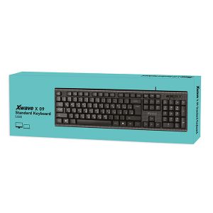 Xwave X 09 Tastatura USB,USA slova+ćirilična slova,crna