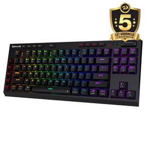 KEYBOARD - REDRAGON VISHNU PRO K596RGB-PRO WIRED & 2.4G & BT RED SWITCH