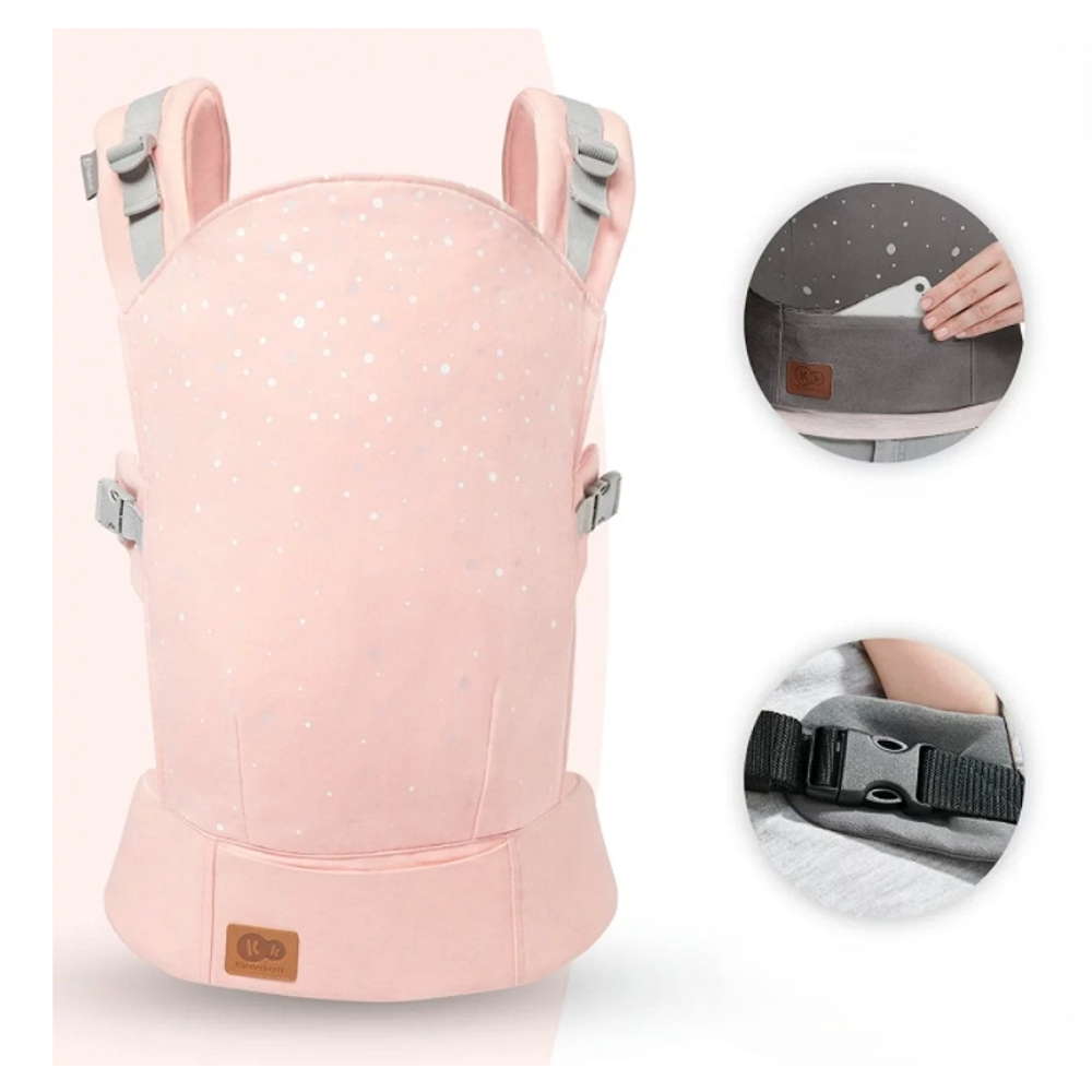 Kinderkraft Ergonomska nosiljka za bebu Nino Confetti, Pink slika 4