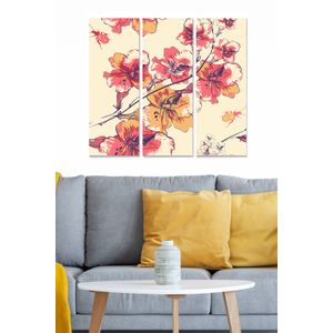 Dekorativna Slika od MDF-a u Više Boja (Set od 3 Komada) - MDF102352135