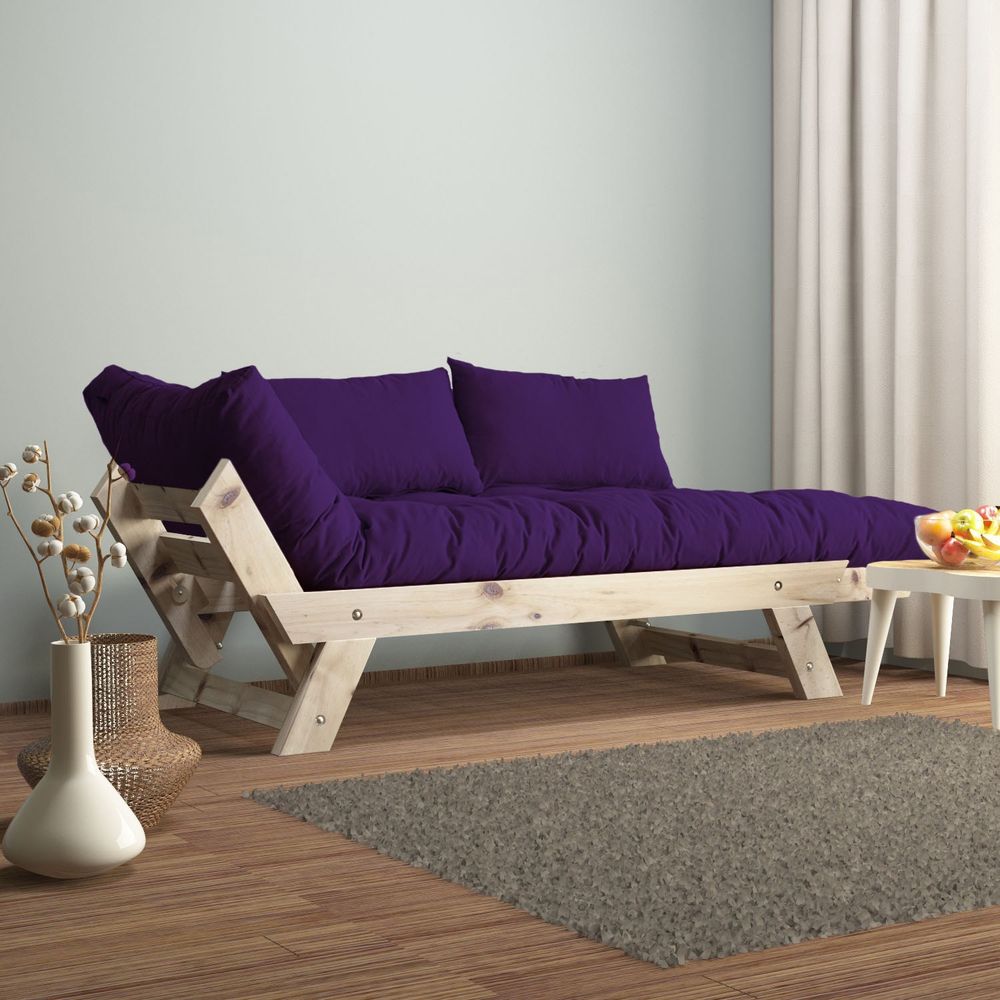 Dvosjed sofa CPT8124-210 - boje: Prirodna, Ljubičasti vrt slika 2