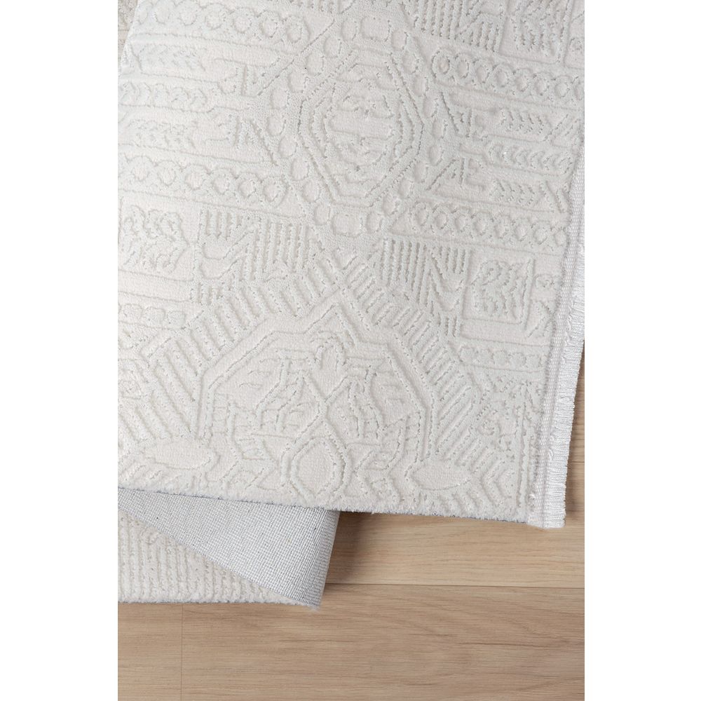 Elex 5203 Bijeli Tepih za Hol (80 x 150 cm) slika 3