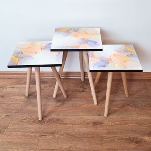 Nesting stolovi 3Shp176 - (3 komada) - boje: višebojni