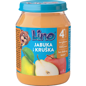 Lino kašica jabuka kruška bez glutena 190g