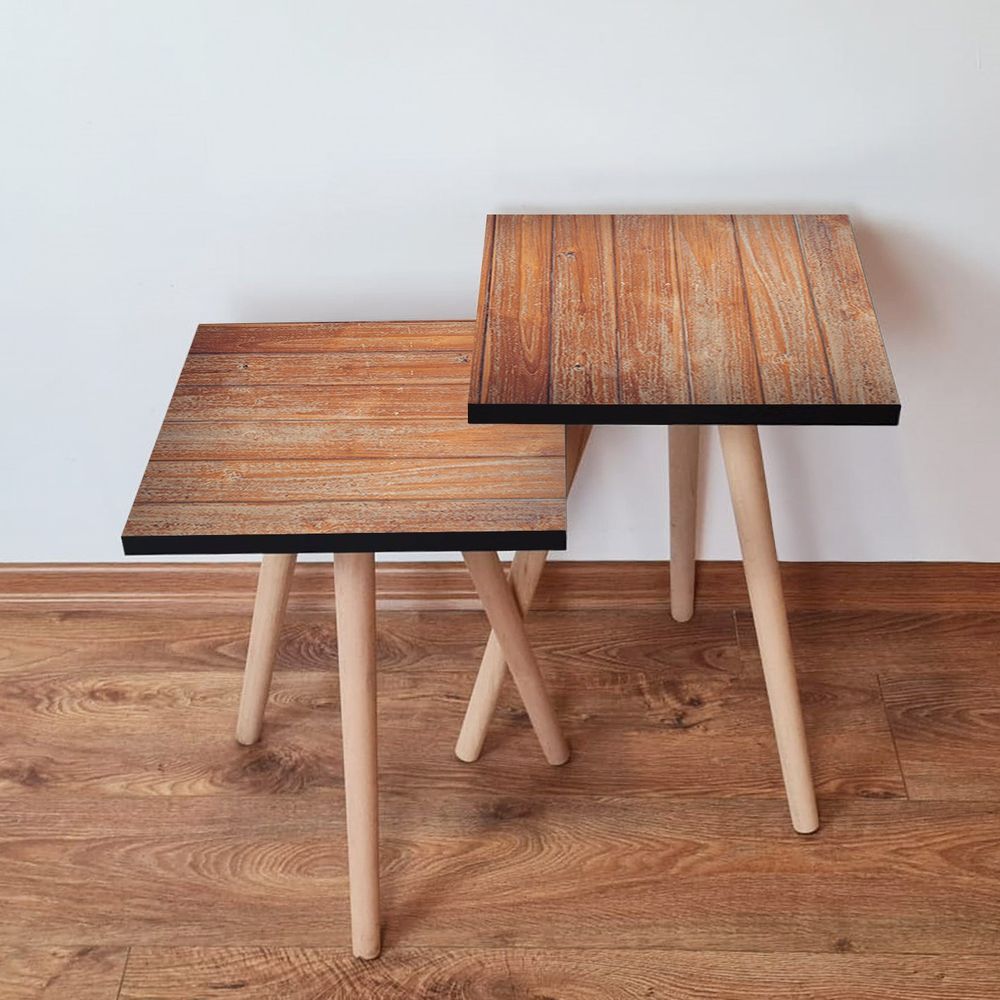 Nesting stolovi 2Shp354 - (2 komada) - boje: kamel, smeđa slika 1