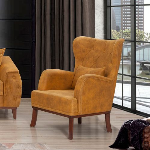 Marta - Yellow Yellow Wing Chair slika 2