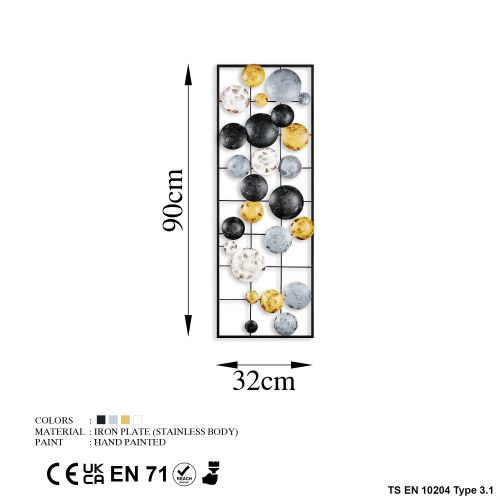 Wallity Metalna zidna dekoracija, Camber - 8 slika 7