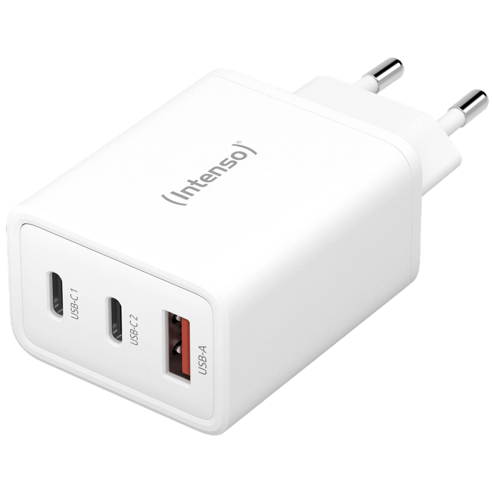 (Intenso) Punjač kučni, brzi, 1 x USB-A, 2 x UCB-C, 3A, 65W - Power Adapter W65ACC GaN slika 2