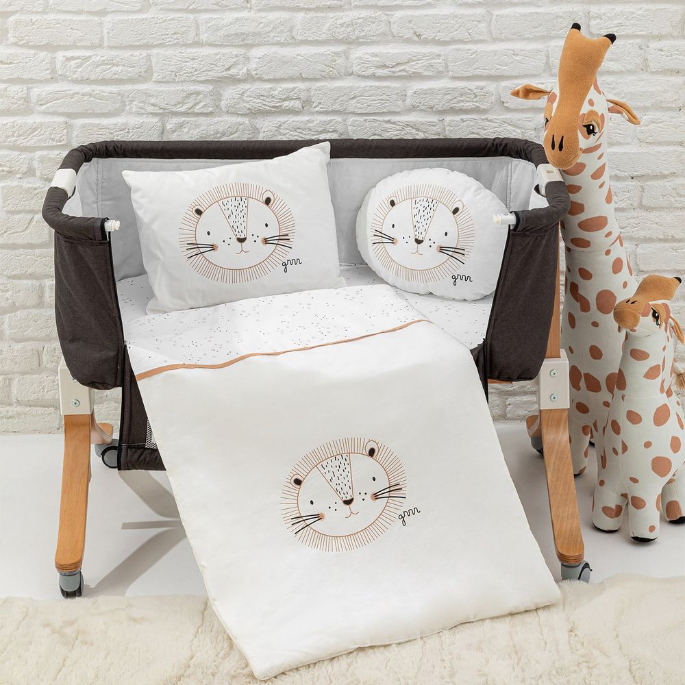 Set za Spavanje za Bebe - Baby Lion u Boji Ecru slika 1