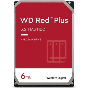 WD Red Plus NAS HDD (3.5'', 6TB, 256MB, 5400 RPM, SATA 6 Gb/s)