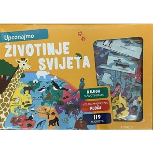 UPOZNAJMO ŽIVOTINJE SVIJETA- magnet  slika 1