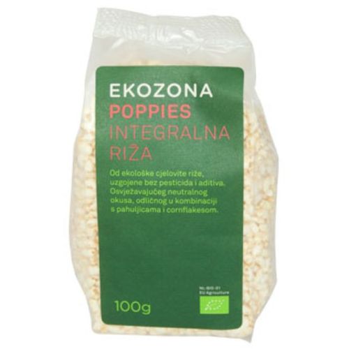 Ekozona riža poppies integralna 100g slika 1