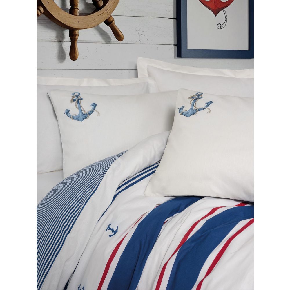 Ranforce double quilt cover set Brine, colour: ecru slika 2