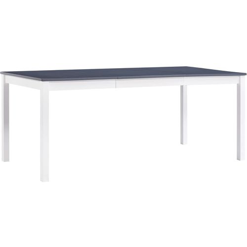 Blagavaonski stol bijelo-sivi 180 x 90 x 73 cm od borovine slika 13