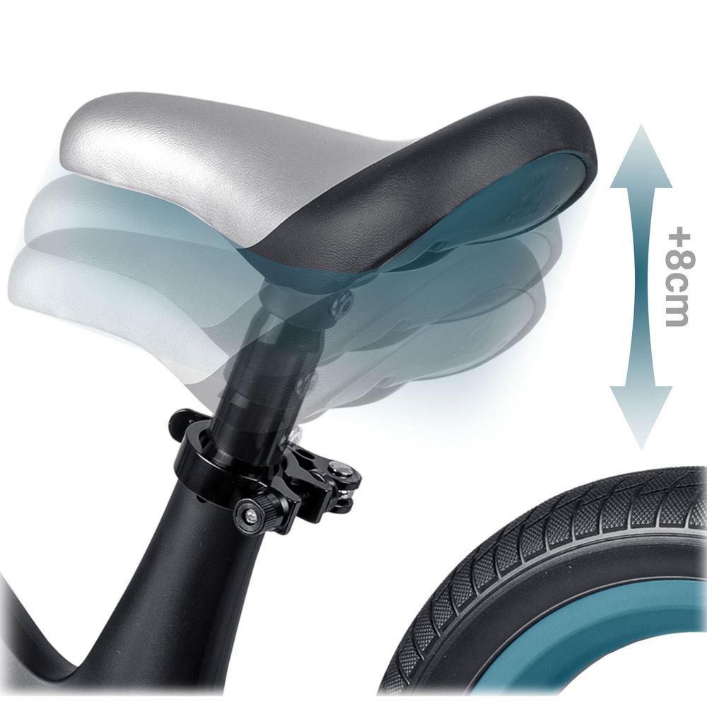 Nukido Light Flee bicikl bez pedala, crni slika 4