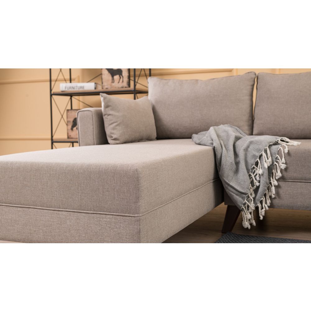 Bella ugaona sofa Lijevi 1 - krem boja slika 4