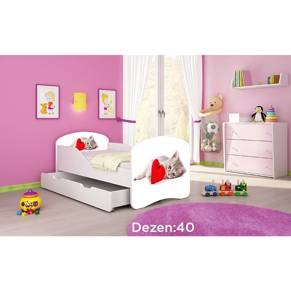 ACMA Dječiji krevet Acma I sa ladicom - 180x80cm - Dezen 40 slika 2