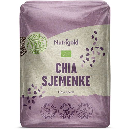 Nutrigold Chia sjemenke - ORGANSKE 500g  slika 1