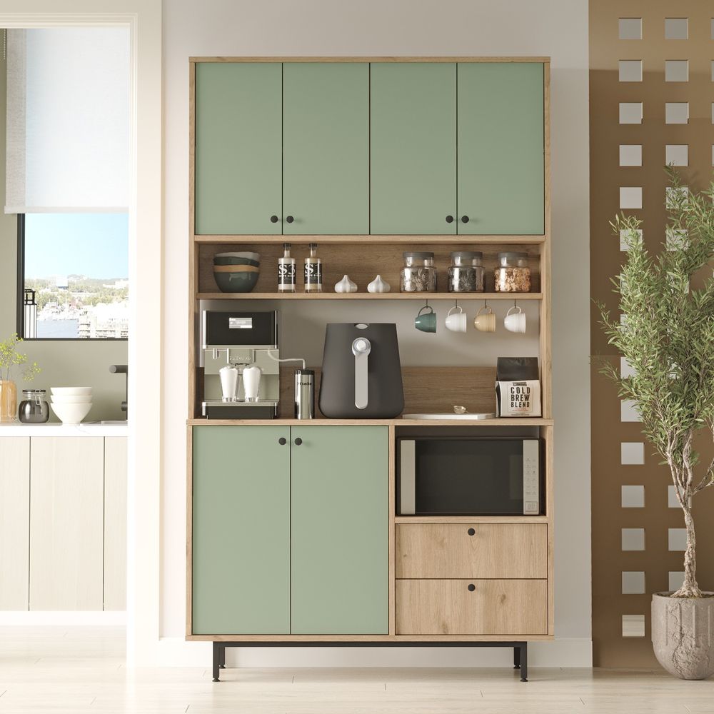 Višenamjenski ormar RE7-SY Oak Green slika 1