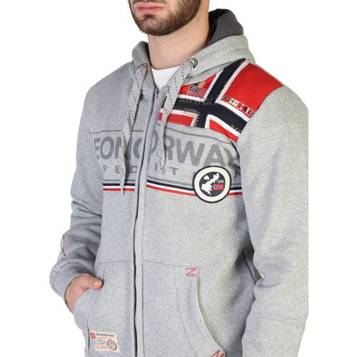 Geographical Norway muški hoodie/dukserica Flipper man bgrey slika 3