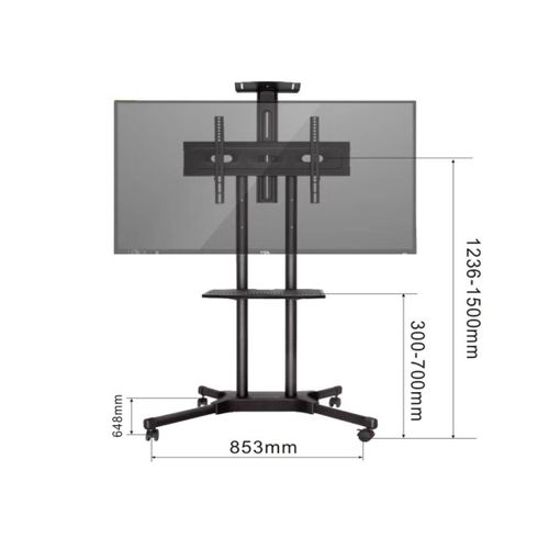 Xwave NT 91 Podni pokretni nosač za TV,VESA 600x400,max 1500mm slika 2