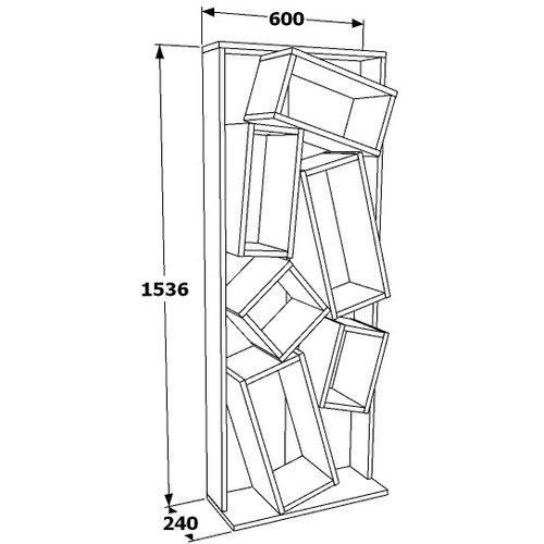 Carmen - White, Oak White
Oak Bookshelf slika 4