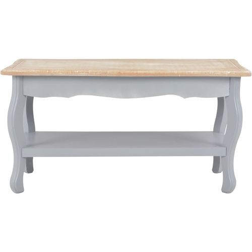 280024 Coffee Table Grey and Brown 87,5x42x44 cm Solid Pine Wood slika 15