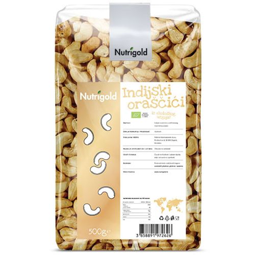 Nutrigold Indijski oraščić Sirov - Organski 500g  slika 1