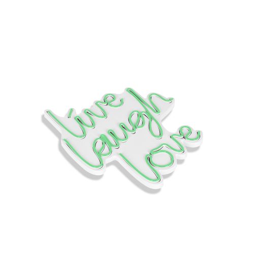 Wallity Ukrasna plastična LED rasvjeta, Live Laugh Love - Green slika 5