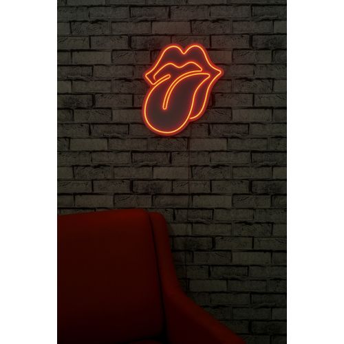 Wallity The Rolling Stones - Crvena dekorativna plastična LED rasveta slika 2