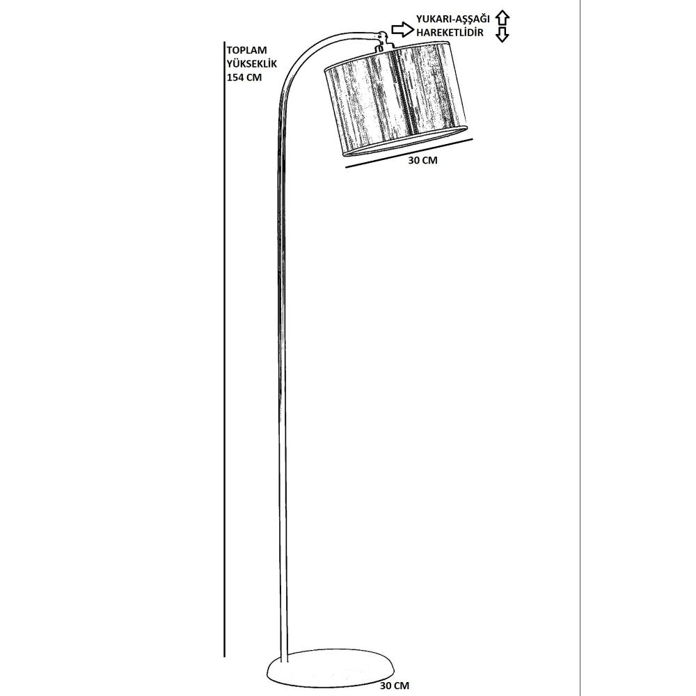 Stojeća lampa Azra 8736-5 Gold slika 3