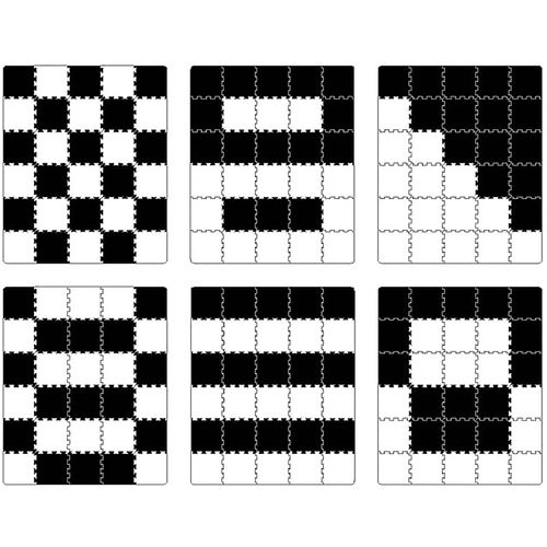 Kinderkraft LUNO puzzle - Crne slika 13